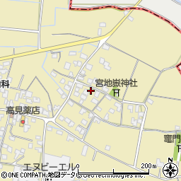 福岡県筑後市溝口1094周辺の地図