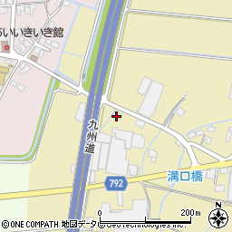 福岡県筑後市溝口538周辺の地図