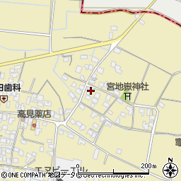 福岡県筑後市溝口1098周辺の地図