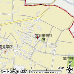 福岡県筑後市溝口1068周辺の地図