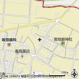 福岡県筑後市溝口999-1周辺の地図