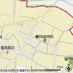 福岡県筑後市溝口1067周辺の地図