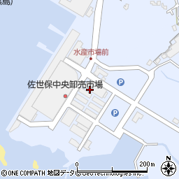 佐世保魚市場株式会社　総務部・会計窓口周辺の地図