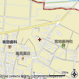 福岡県筑後市溝口1005-2周辺の地図
