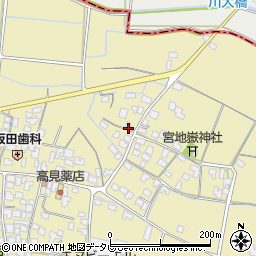福岡県筑後市溝口1003-1周辺の地図