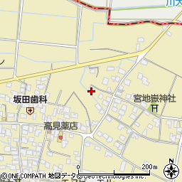 福岡県筑後市溝口1007周辺の地図