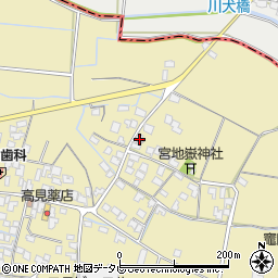 福岡県筑後市溝口1061周辺の地図