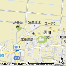 福岡県筑後市溝口936-1周辺の地図