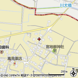 福岡県筑後市溝口1039-2周辺の地図