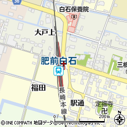 佐賀県杵島郡白石町周辺の地図