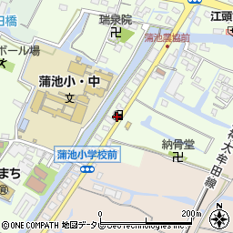 柳川城石油周辺の地図