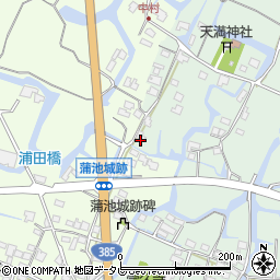 福岡県柳川市東蒲池1322周辺の地図