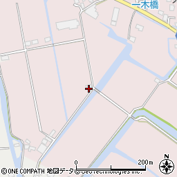 福岡県大川市一木686周辺の地図