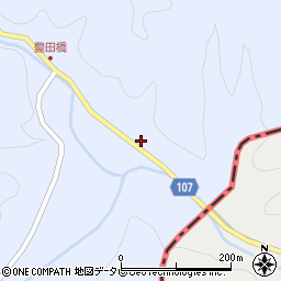愛媛県北宇和郡松野町上家地135周辺の地図