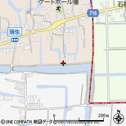 福岡県柳川市蒲生79周辺の地図