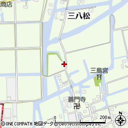 福岡県三潴郡大木町三八松4231周辺の地図