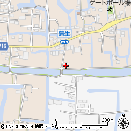 福岡県柳川市蒲生24周辺の地図