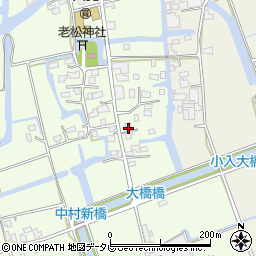福岡県三潴郡大木町三八松879周辺の地図