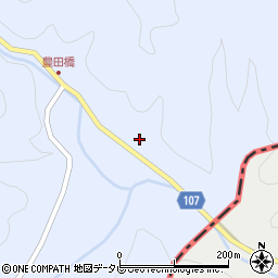 愛媛県北宇和郡松野町上家地132周辺の地図