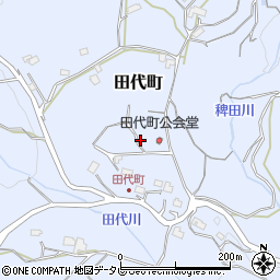 長崎県佐世保市田代町周辺の地図
