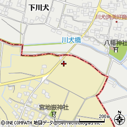 福岡県筑後市溝口1614周辺の地図