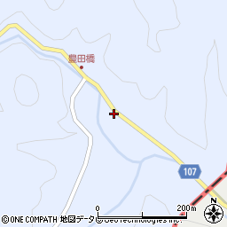 愛媛県北宇和郡松野町上家地120周辺の地図