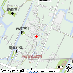 福岡県柳川市東蒲池464周辺の地図