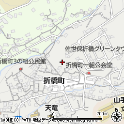 長崎県佐世保市折橋町周辺の地図