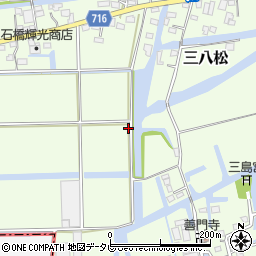 福岡県三潴郡大木町三八松1704周辺の地図