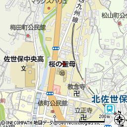 俵町教会周辺の地図