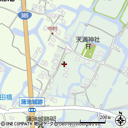 福岡県柳川市東蒲池1308周辺の地図