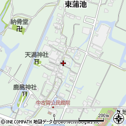 福岡県柳川市東蒲池462周辺の地図