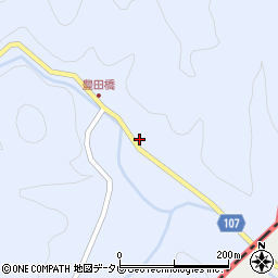 愛媛県北宇和郡松野町上家地115周辺の地図