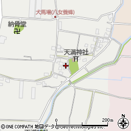 福岡県八女市川犬犬馬場650周辺の地図