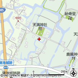 福岡県柳川市東蒲池1338周辺の地図