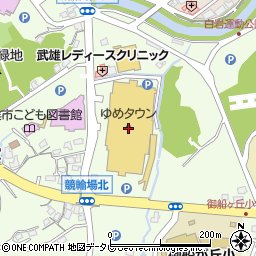 ダイソーゆめタウン武雄店周辺の地図