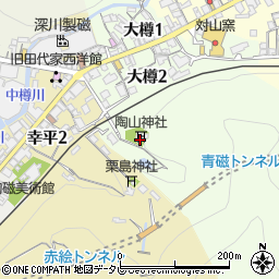 陶山神社周辺の地図