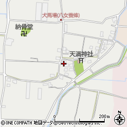福岡県八女市川犬犬馬場655周辺の地図