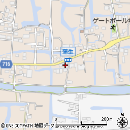 福岡県柳川市蒲生11周辺の地図