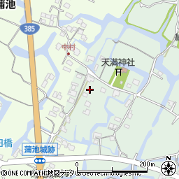 福岡県柳川市東蒲池1300周辺の地図