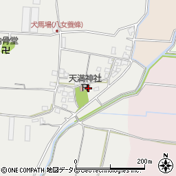 福岡県八女市川犬犬馬場636周辺の地図