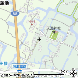 福岡県柳川市東蒲池1299周辺の地図