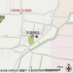 福岡県八女市川犬犬馬場639周辺の地図