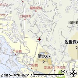 長崎県佐世保市梅田町92周辺の地図