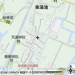 福岡県柳川市東蒲池454周辺の地図