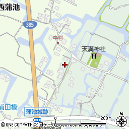 福岡県柳川市東蒲池1298周辺の地図