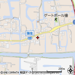 福岡県柳川市蒲生14周辺の地図