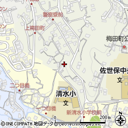 長崎県佐世保市梅田町48周辺の地図