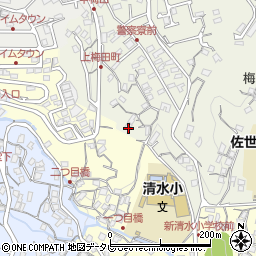 長崎県佐世保市梅田町93周辺の地図