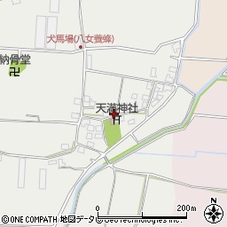 福岡県八女市川犬犬馬場620-2周辺の地図